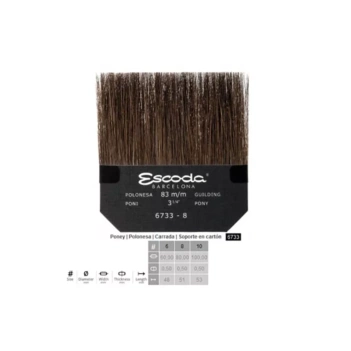 Paletina de pelo natural poney Polonesa 6733 Escoda