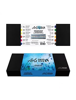 Zestaw 12 Tubek Akwareli Extrafine Arts Titan 20ml