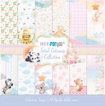 PapersForYou Total Cuteness Paper Kit 20x20cm