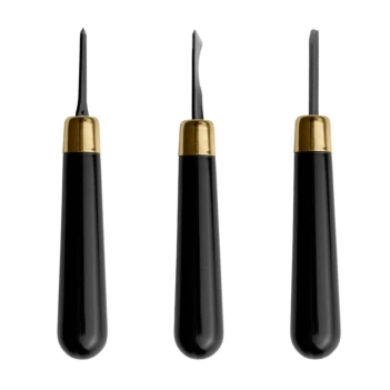 Gubia para linóleo mango acetato negro RGM