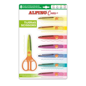 Set 8 tijeras para manualidades Crea+ Alpino