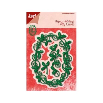 Troquel + Embossing Joy! Crafts Óvalo de acebo compatible con Sizzix