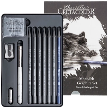 Cretacolor Monolith 11 Aquarell-Graphit-Zeichenset 11 Teile