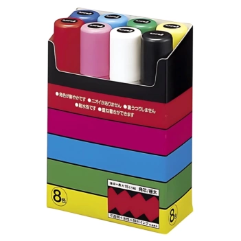 Estuche 8 rotuladores PC17K Extra Anchos Uni Posca