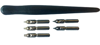 Set de 5 plumes de calligraphie