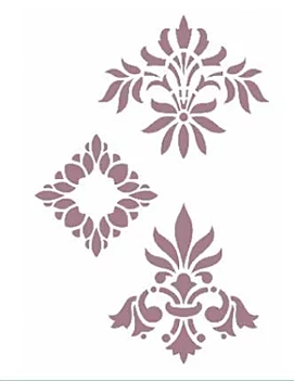 Dayka Trade Stencil V-130 Floral 15x21cm 