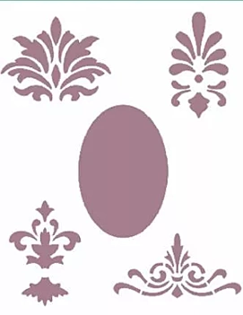 SUPER OFERTA **50%** Plantilla de Stencil V-133 Ornamentación 15x21cm Dayka
