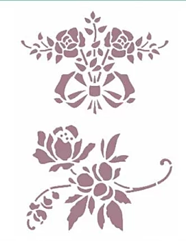 Dayka Trade Stencil V-134 Bouquet of Roses 15x21cm 