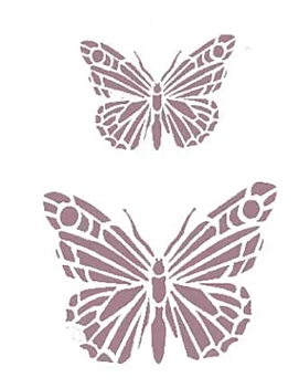 Dayka Trade Butterflies Stencil 15x21cm V-158