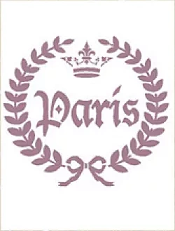 Dayka Trade Paris Crown Stencil 15x21cm V-190