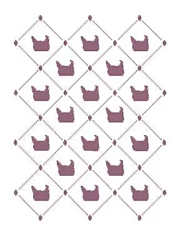 Dayka Trade Chicken Tiles Stencil 15x21cm V-207