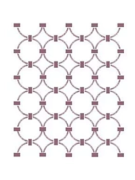 Dayka Trade Circle Grille Stencil 15x21cm V-214