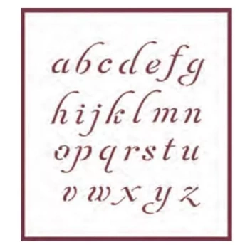 Dayka Trade Alphabet Stencil 15x21cm V-227