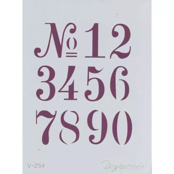 Plantilla de Stencil (15x21cm) V-254