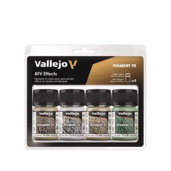 Vallejo 187 AFV Effects Set mit 4 Modellierfarben  35ml