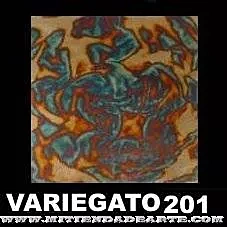Variegatto azul 201 - Pan de oro oxidado en azul