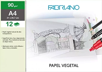 Folder z papieru roślinnego Fabriano A4 90g/m²