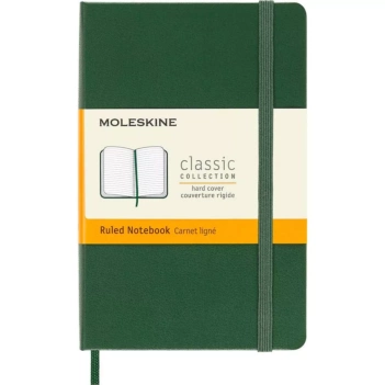 Cuaderno Verde mirto Clásico Tapa Dura Rayas 9x14cm Moleskine