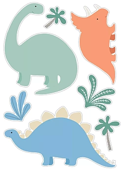 Chipboard stickers Dino Artemio