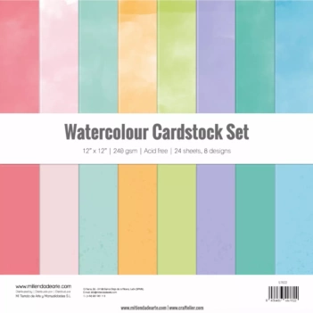 Cardstock Set Watercolour Mi Tienda de Arte 30x30cm

