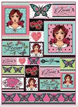 SUPER DEAL **40%** Stamperia Classic Paper for Decoupage Butterflies and Girl 