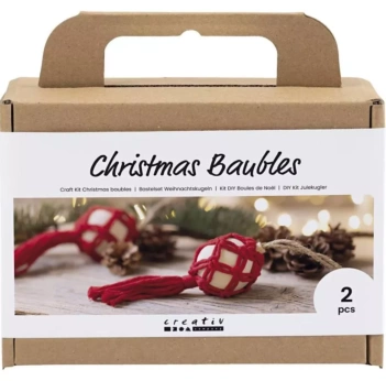 Creativ Company Macrame Christmas Ornaments Kit
