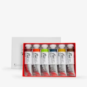 Set 6 tubos acuarela B premium surtidos ShinHan 15ml
