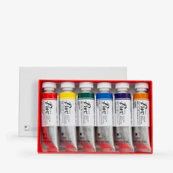 Set 6 tubos acuarela D premium surtidos ShinHan 15ml