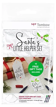 Set Santa´s Little Helper Etiquetas para Regalos Tombow
