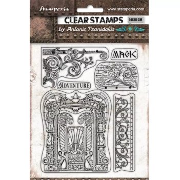 Adventure Magic Forest Stamp Set Transparent Stamp Set Stamperia