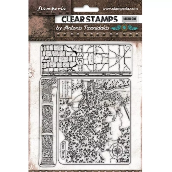 Set de Sellos Transparentes Amazona Magic Forest Stamperia