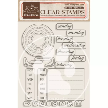 Weekly Planner Create Happiness Christmas Plus Stamperia Clear Stamps