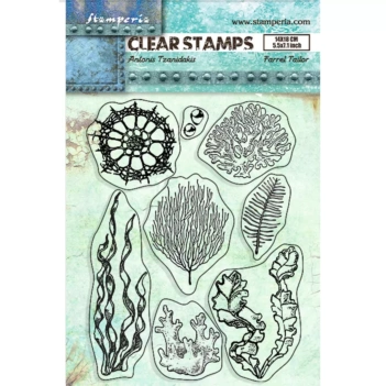 Songs Of The Sea Stamperia Coral Clear Stamp Set