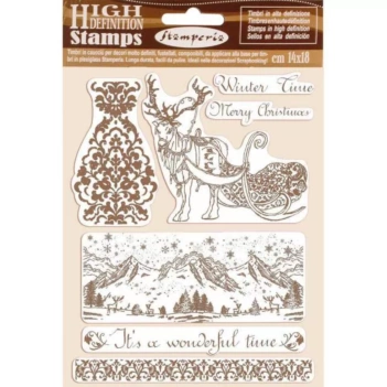 Set de Sellos Transparentes Beautiful Moments Winter Tales Stamperia

