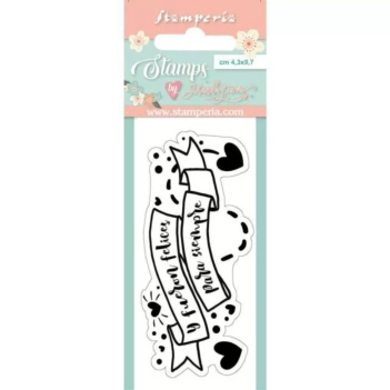 Set de sellos Transparentes Typewriter Love Story Johanna Rivero Stamperia