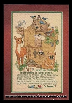 SUPER OFERTA **40%** Punto de cruz- Counted cross stitch - San Francisco y amigos . St. Francis and friends 40901 Bucilla