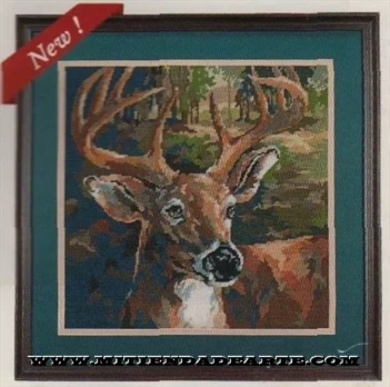 Punto de aguja con lanas Needlepoint - Orgulloso ciervo - Proud stag 4718 Bucilla