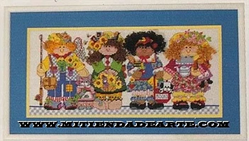 Punto de aguja con lanas Needlepoint - Mejillas. sonrisas y amor - Smiles. cheeks and love 4713 Bucilla