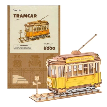 Classical 3D wooden tram model Robotime