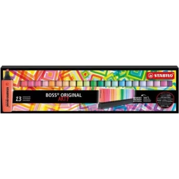 Arty table set 23 STABILO Boss Original highlighters and pastels