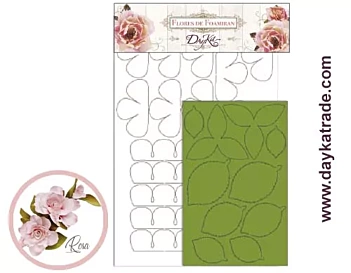 Dayka Trade Foamiran Flower White Rose Small 