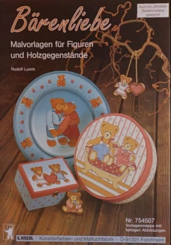 Bärenliebe Malvorlagen für Figuren und Holzgegenstände Varios Alemán