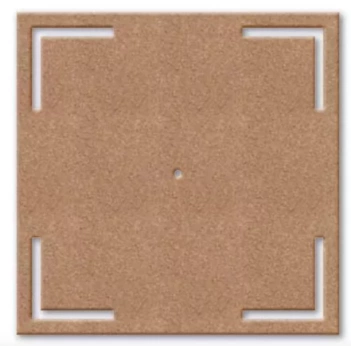 SUPER DEAL **60%** Stamperia Silhouette in Square MDF Clock 