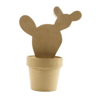 Cactus del Oeste de Papel Maché Décopatch