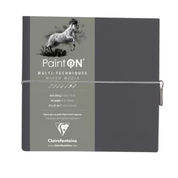 Bloc Paint'On Book Natural Pages Clairefontaine 19x19cm

