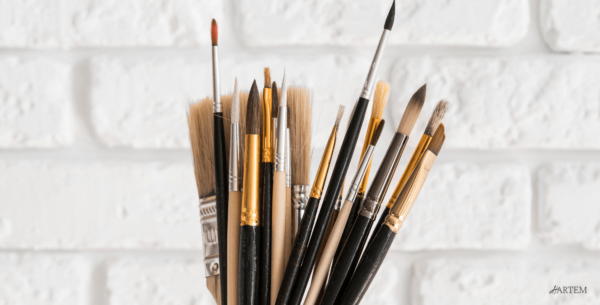 Types of brush for painting and how to use them